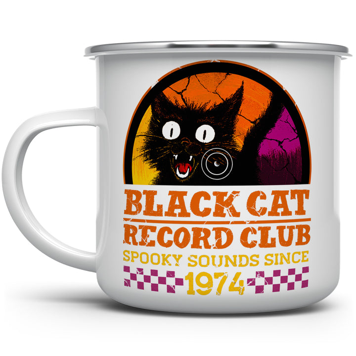 Black Cat Record Club Camp Mug