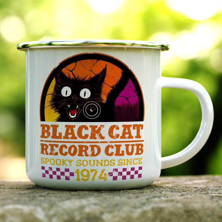 Black Cat Record Club Camp Mug