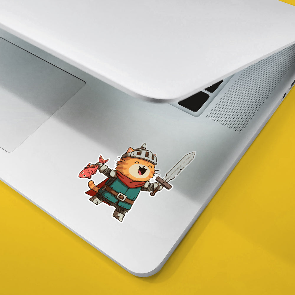 Cat Knight Sticker
