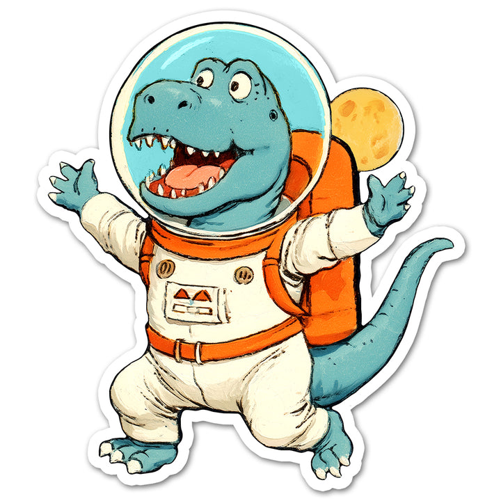 Space Dinosaur Sticker