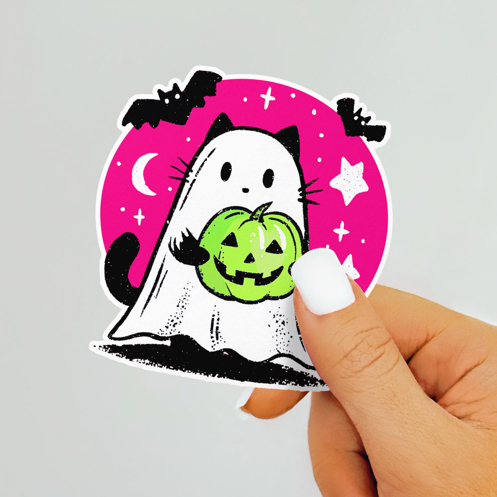 Ghost Kitty Sticker