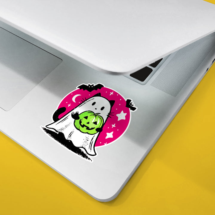 Ghost Kitty Sticker