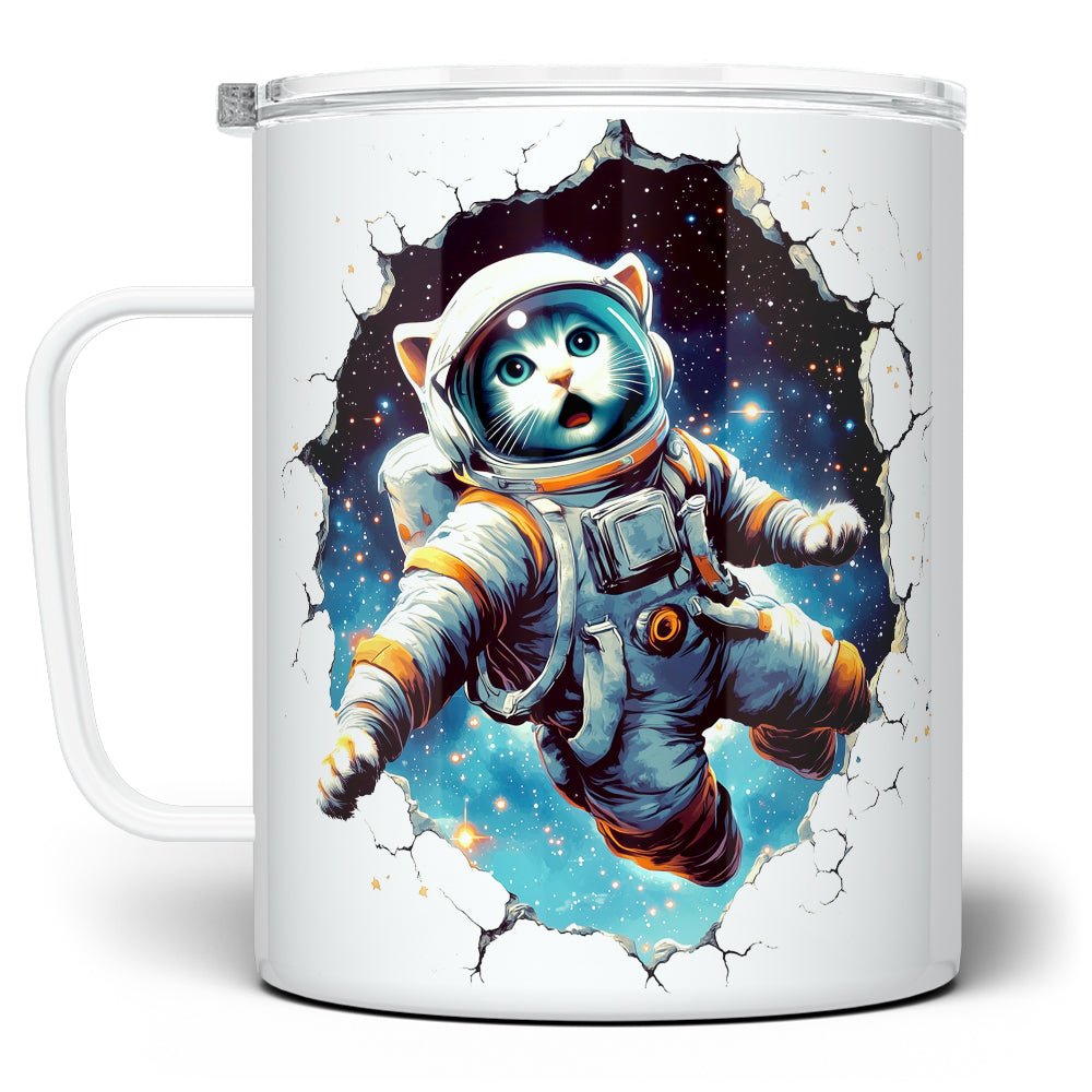 astronaut coffee cup Astronaut Cat Insulated Travel Mug