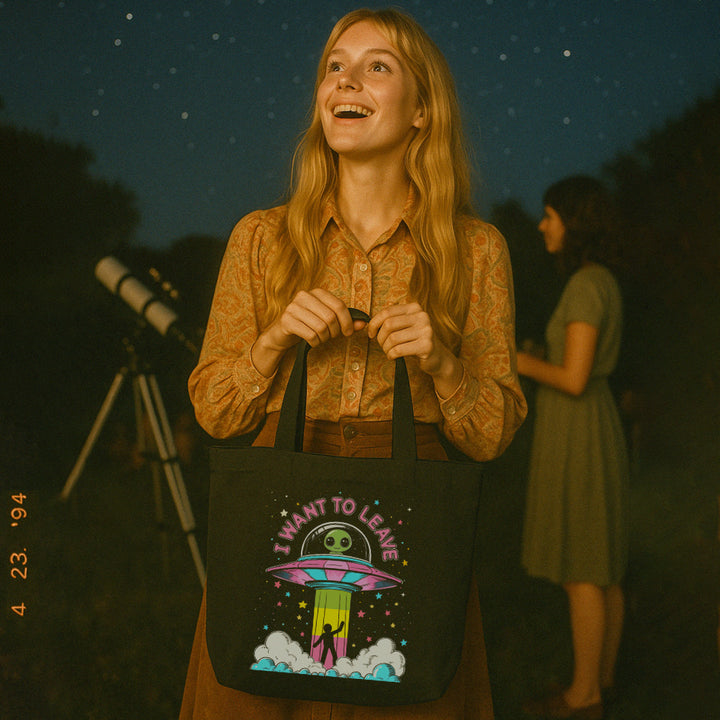 I Want to Leave Tote Bag