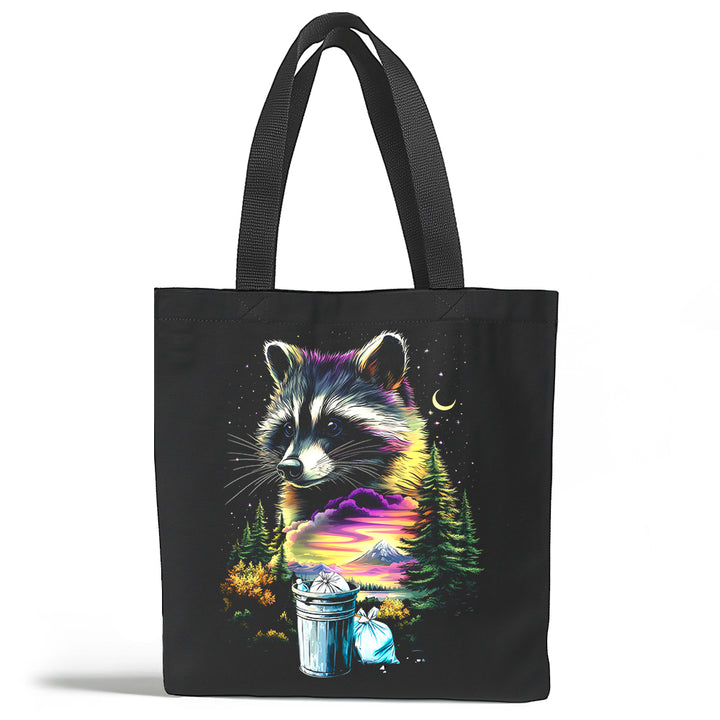 Nature Raccoon Tote Bag
