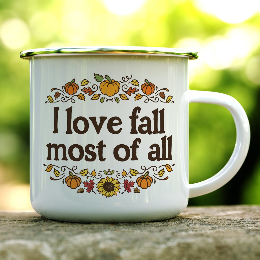 I Love Fall Most of All Camp Mug - Loftipop