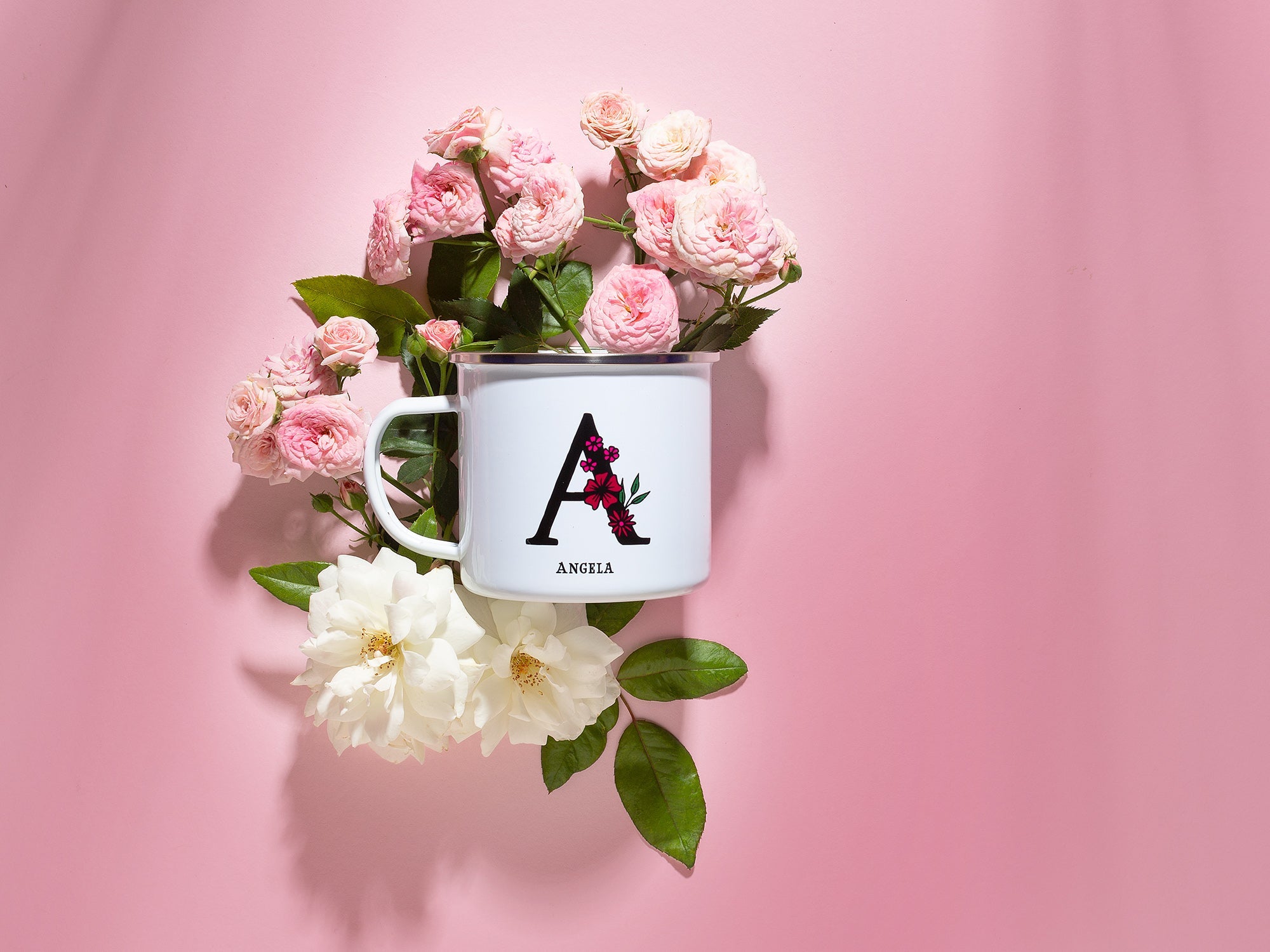 Name and Initial Camp Mug