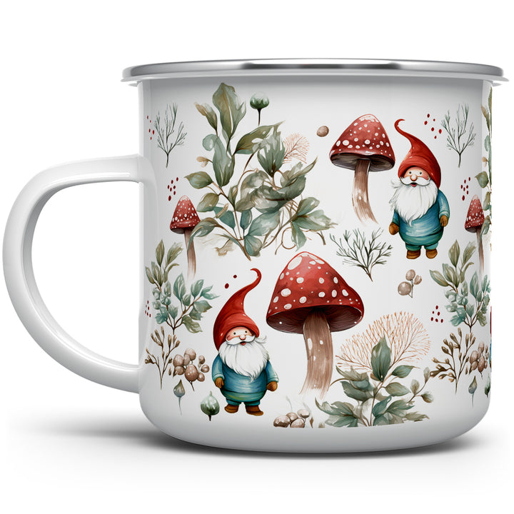 Woodland Mushroom Gnome Camp Mug