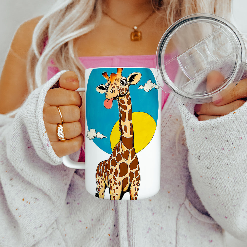 Happy Giraffe Insulated Travel Mug