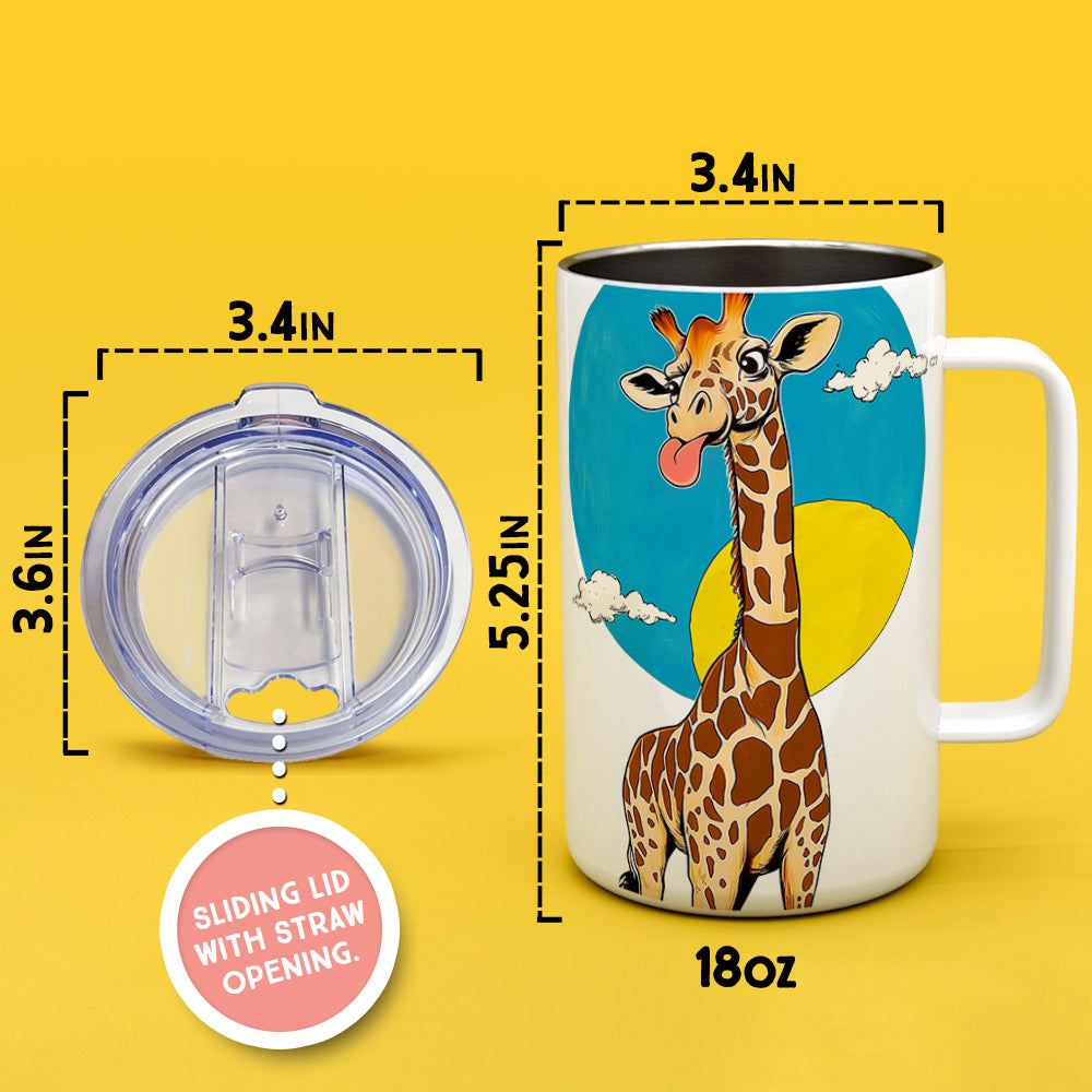 Happy Giraffe Insulated Travel Mug