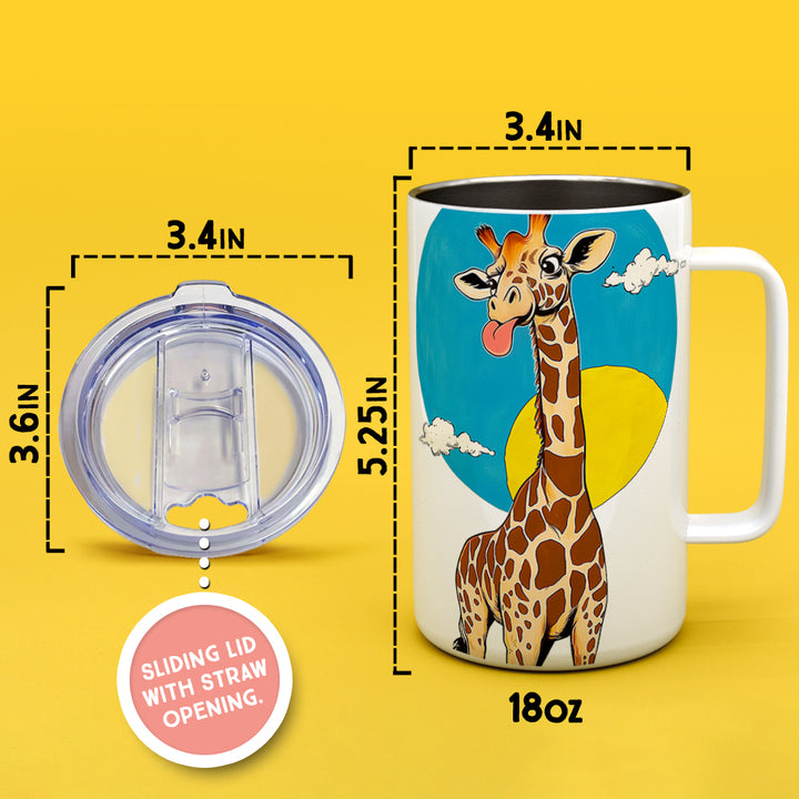 Happy Giraffe Insulated Travel Mug