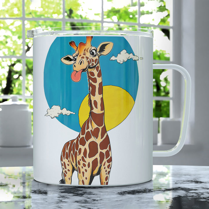Happy Giraffe Insulated Travel Mug
