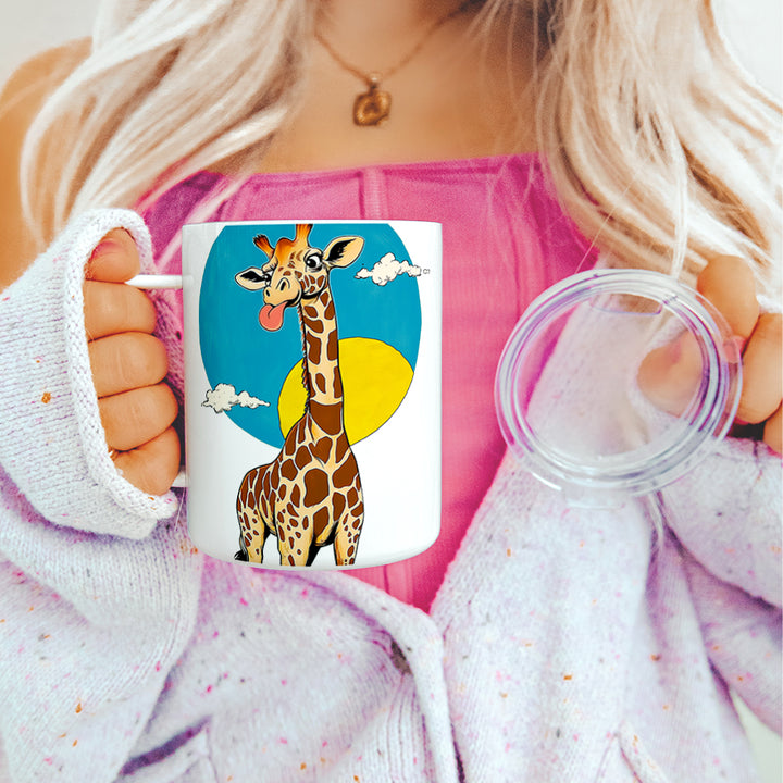 Happy Giraffe Insulated Travel Mug