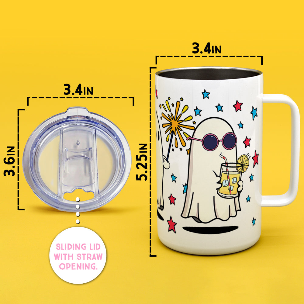 Summer Ghosts Insulated Travel Mug