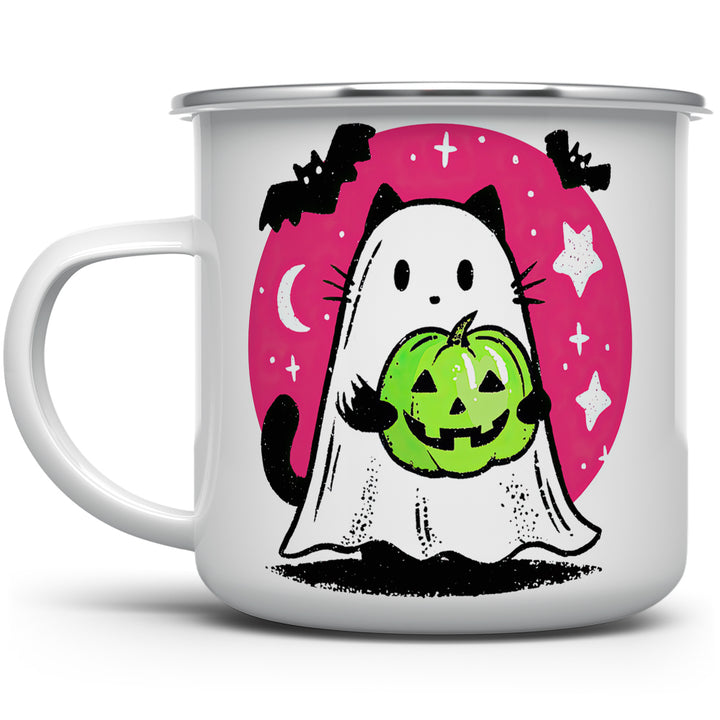 Ghost Kitty Camp Mug