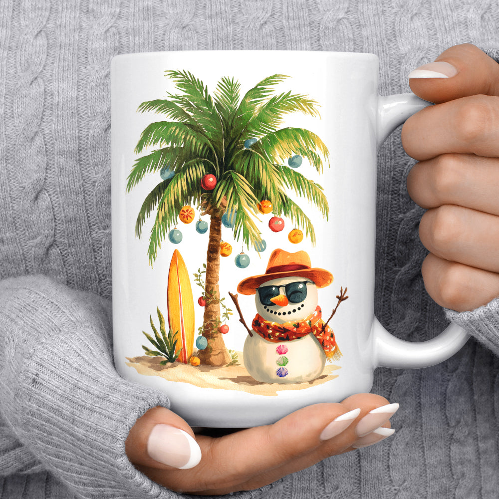 Beach Snowman Mug