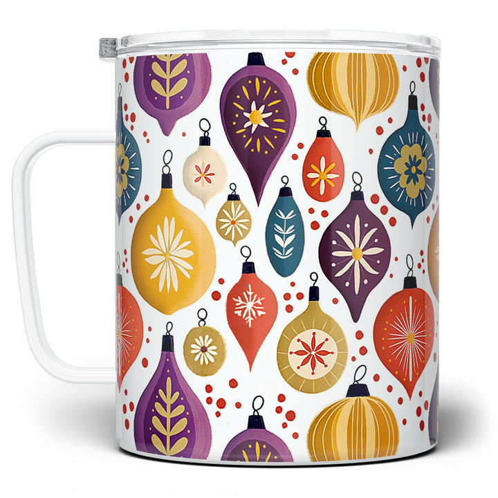 Vintage Christmas Ornaments Insulated Travel Mug