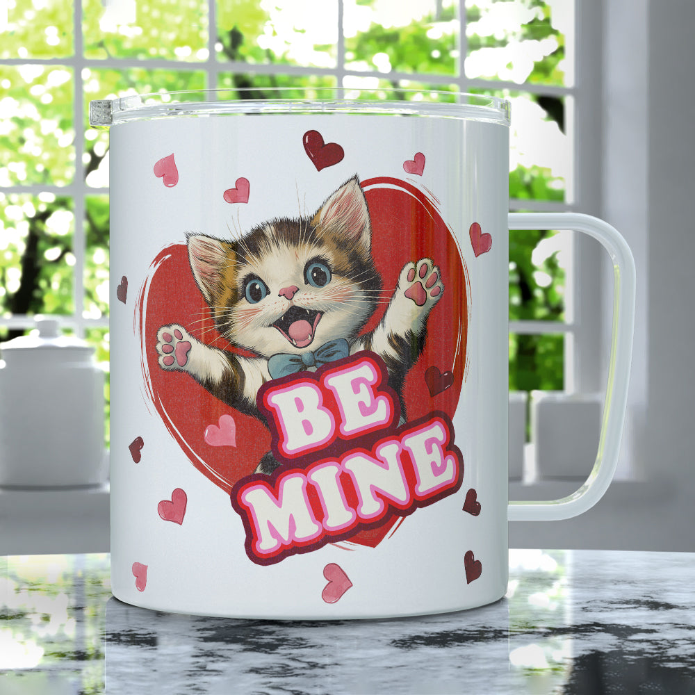 Be Mine Cat Insulated Travel Mug