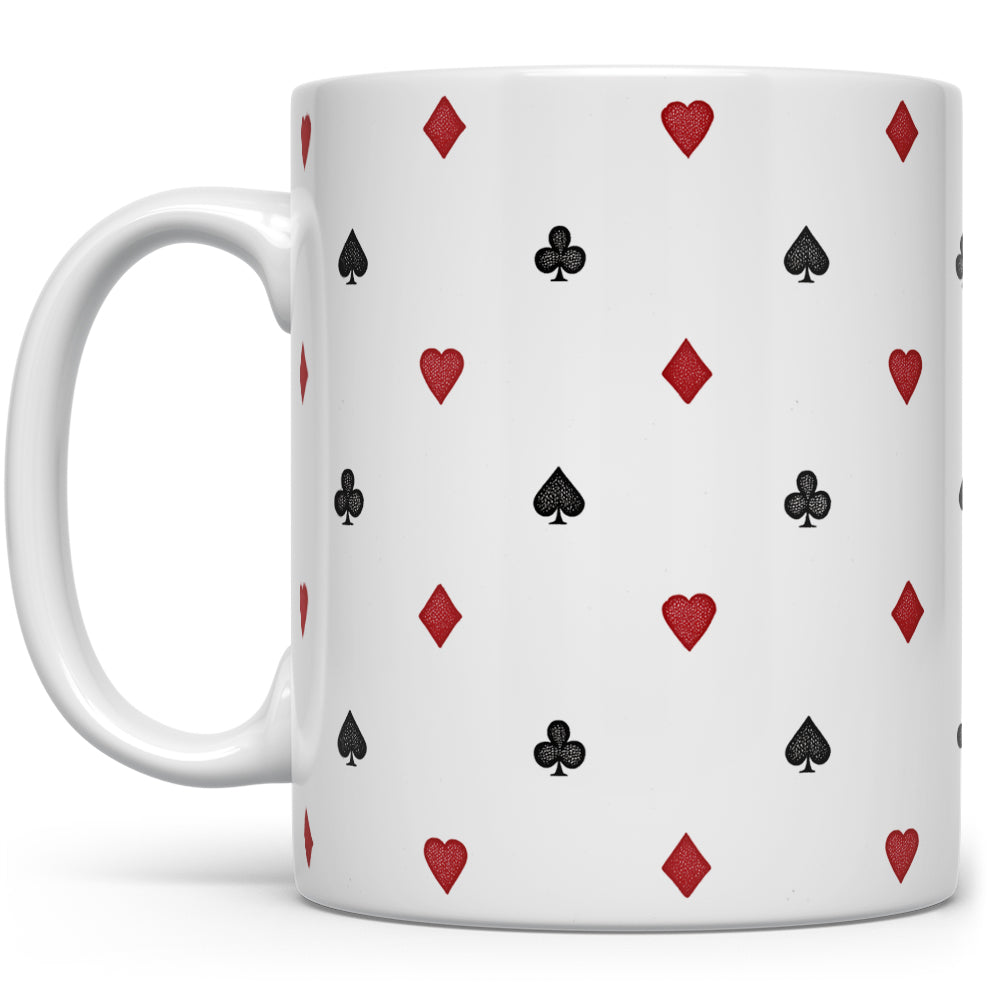 Playing Card Suit Pattern Mug