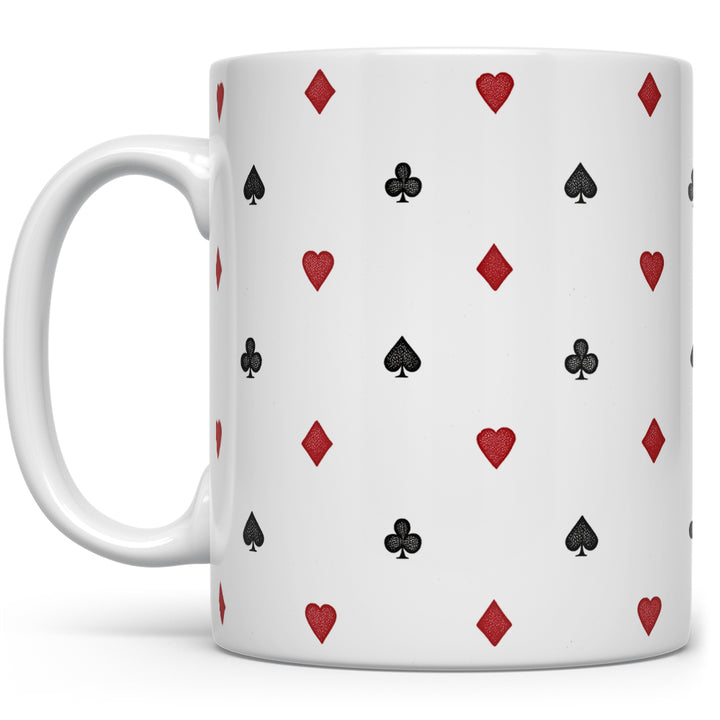 Playing Card Suit Pattern Mug