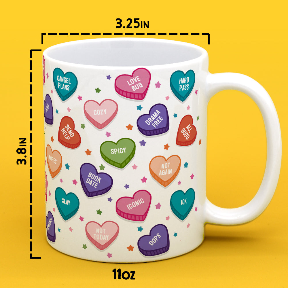 Candy Conversation Hearts Mug
