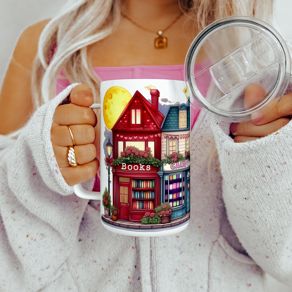 Valentine's Storefront Shops Insulated Travel Mug
