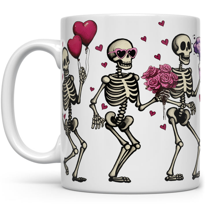 Valentine Dancing Skeletons Mug