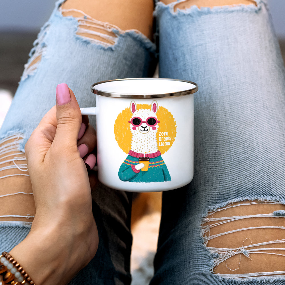 Zero Drama Llama Camp Mug