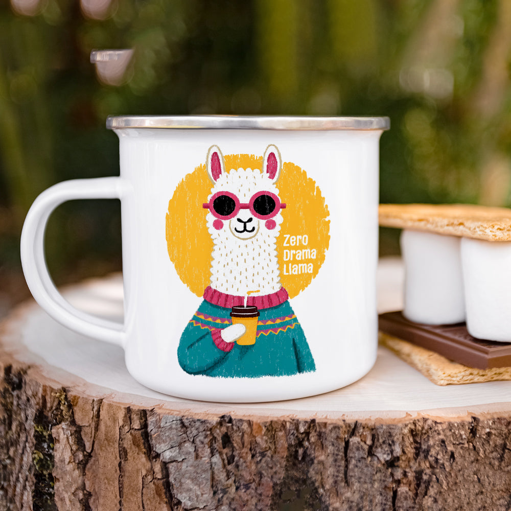 Zero Drama Llama Camp Mug