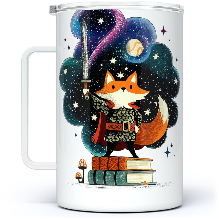 Bookish Fox Knight Insulated Travel Mug