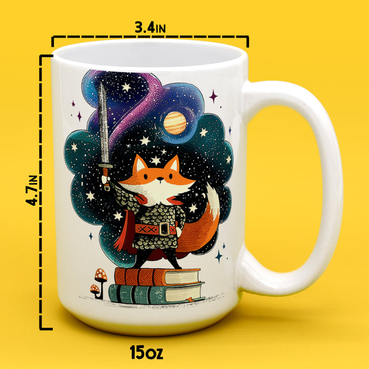Bookish Fox Knight Mug