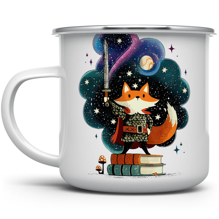 Bookish Fox Knight Camp Mug