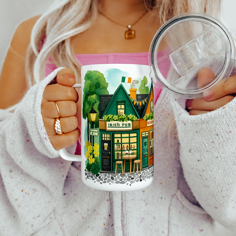 St. Patrick's Storefront Shops Insulated Travel Mug
