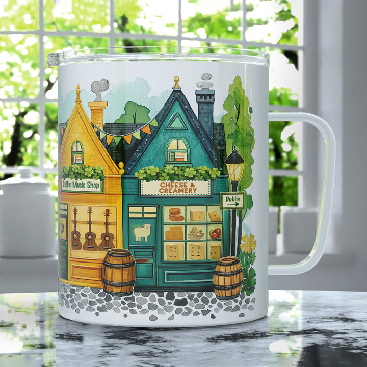 St. Patrick's Storefront Shops Insulated Travel Mug