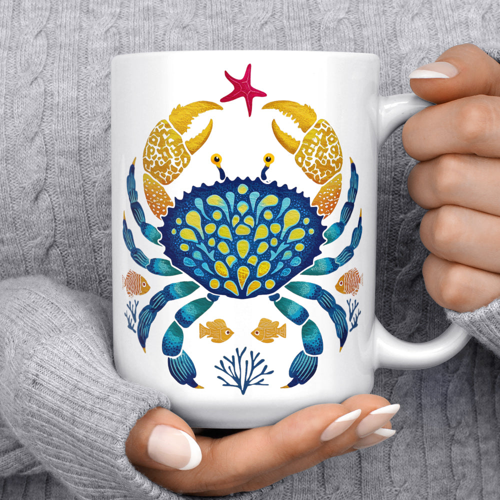 Coastal Ocean Crab Mug