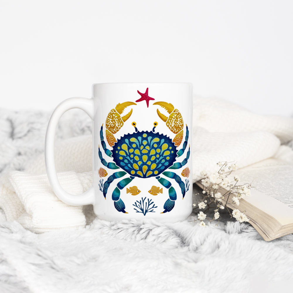 Coastal Ocean Crab Mug