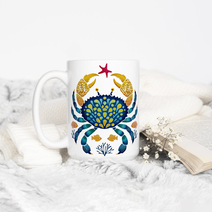 Coastal Ocean Crab Mug