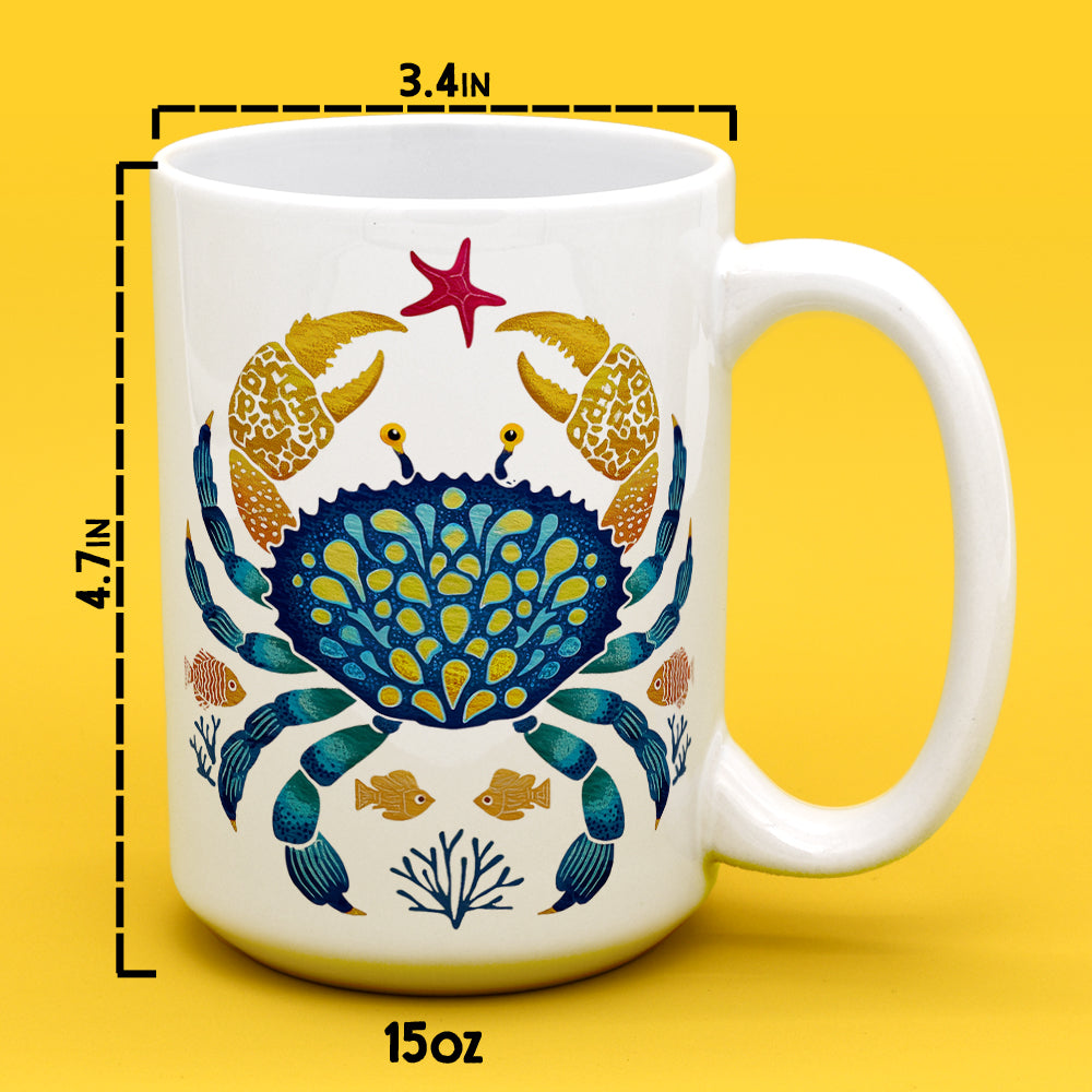 Coastal Ocean Crab Mug