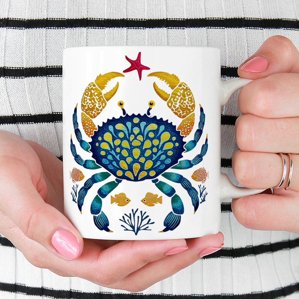 Coastal Ocean Crab Mug