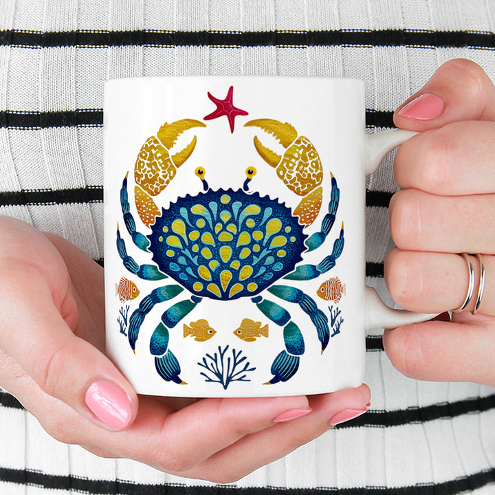 Coastal Ocean Crab Mug