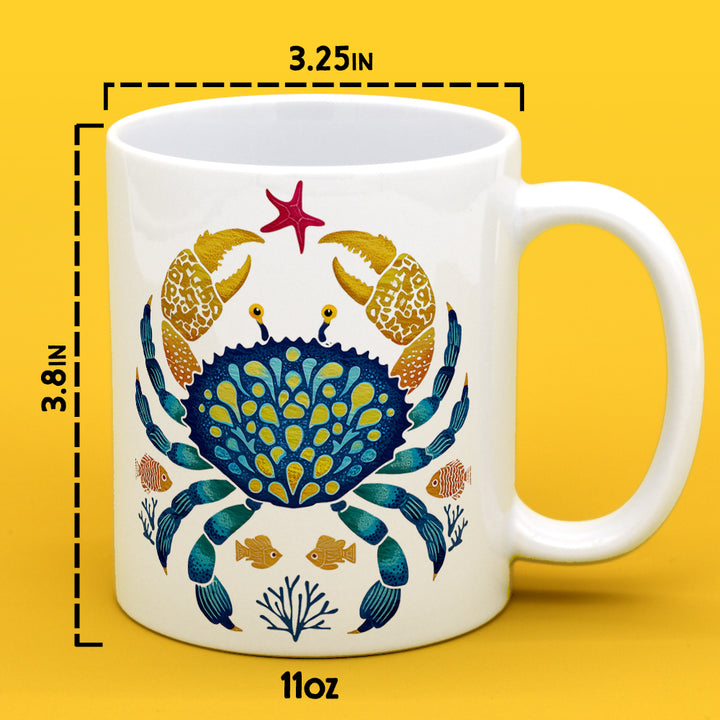 Coastal Ocean Crab Mug