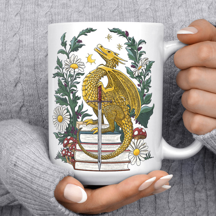 Bookish Dragon Mug
