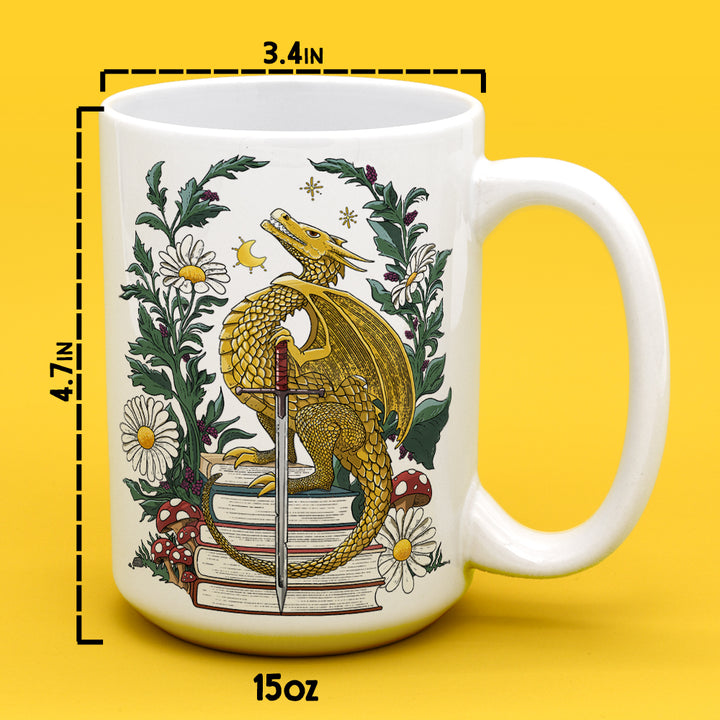 Bookish Dragon Mug