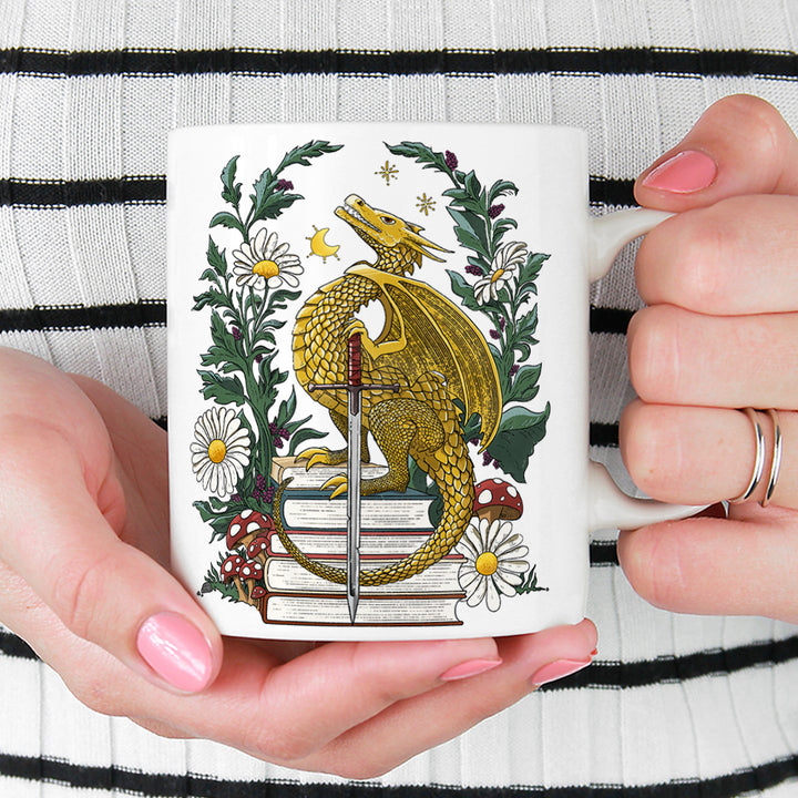 Bookish Dragon Mug