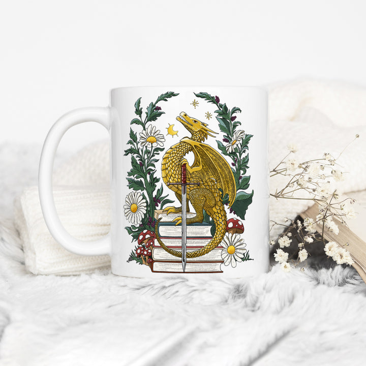 Bookish Dragon Mug