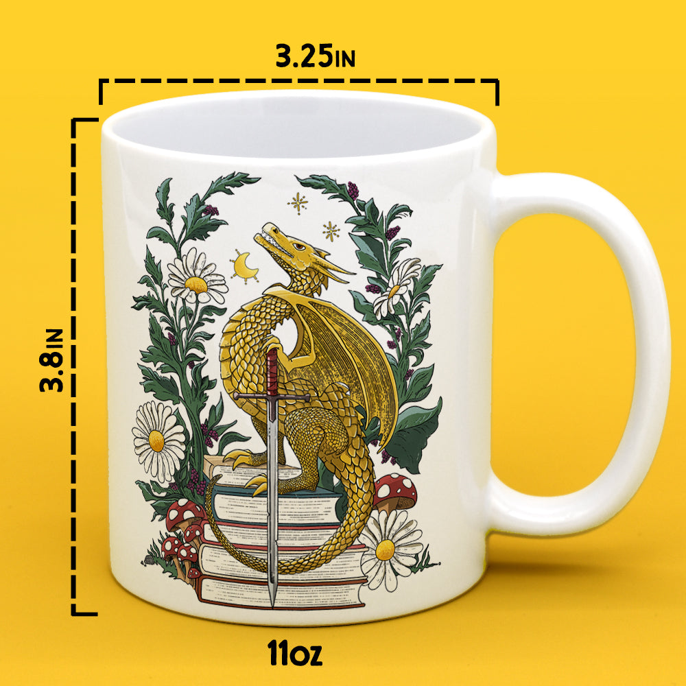 Bookish Dragon Mug