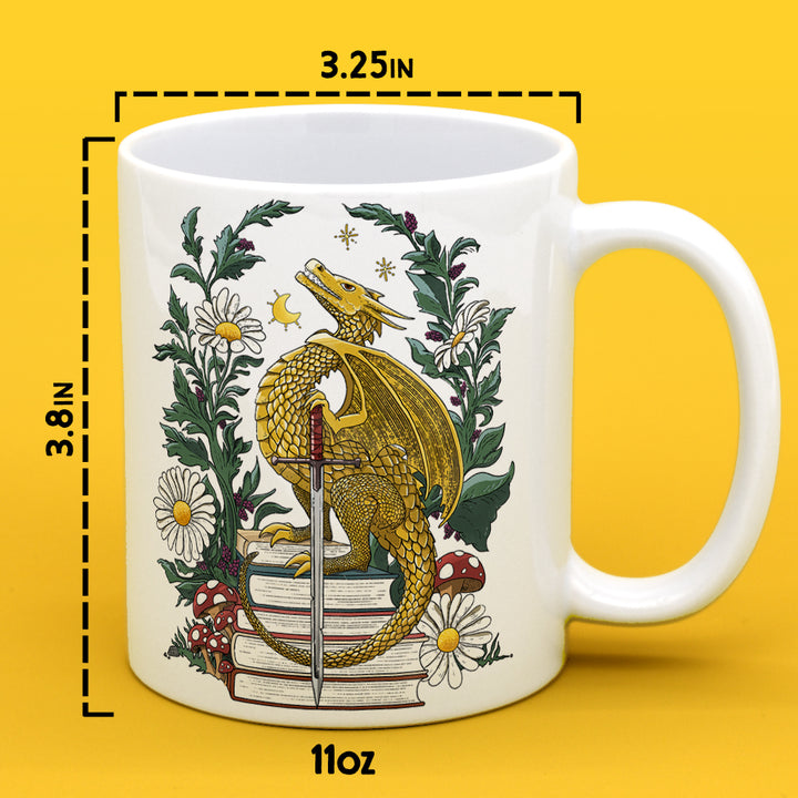 Bookish Dragon Mug