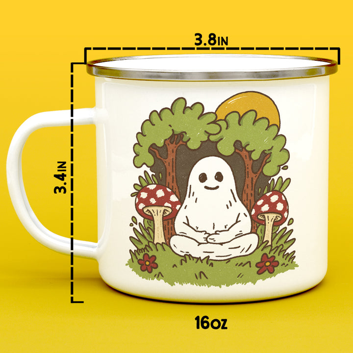 Meditating Ghost Camp Mug