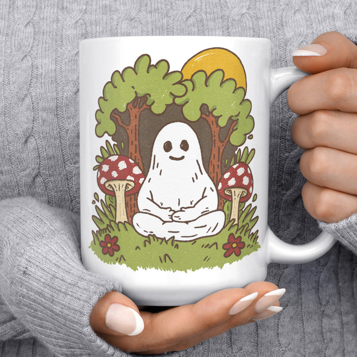 Meditating Ghost Mug