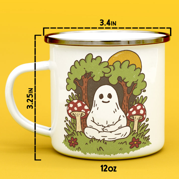 Meditating Ghost Camp Mug